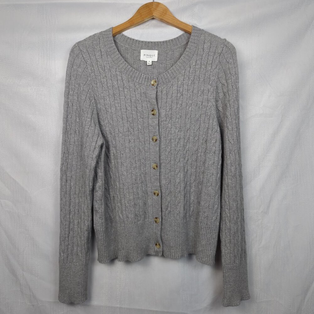 Pinque Ribbed Cardigan Sweater